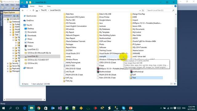 Create ,Attach and Detach Create Database in SQL server 2014 смотреть онлайн