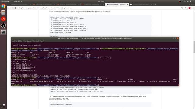 Instalar Oracle Database 19c en contenedor de Docker en Ubuntu 18.04 смотреть онлайн
