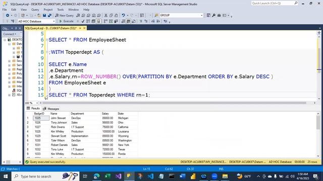 How to find the highest paid salary per Department #SQL #interview смотреть онлайн