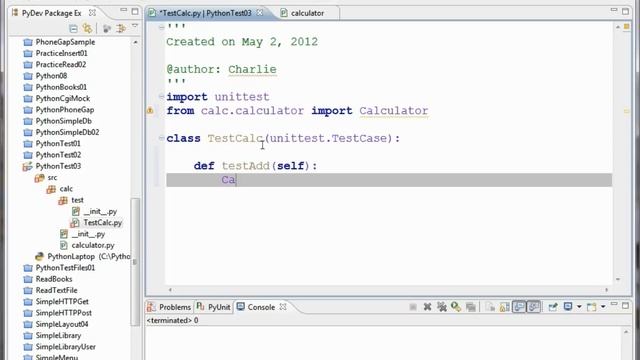 Python Unit Tests with Eclipse and PyDev смотреть онлайн