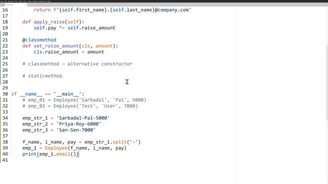 Python Class - Part 3: Classmethod and Staticmethod #python #pythonclass смотреть онлайн