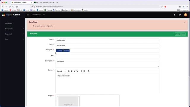 Curso Laravel 8 - Construyendo un Blog - Repoblando Array Form Post - Video 25 смотреть онлайн