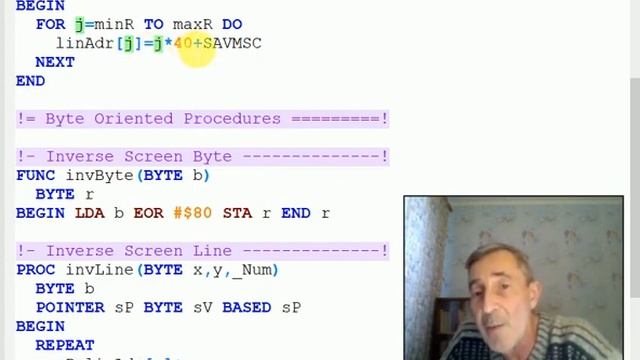 Atari-8: Программирование на PL65 Часть 05 смотреть онлайн