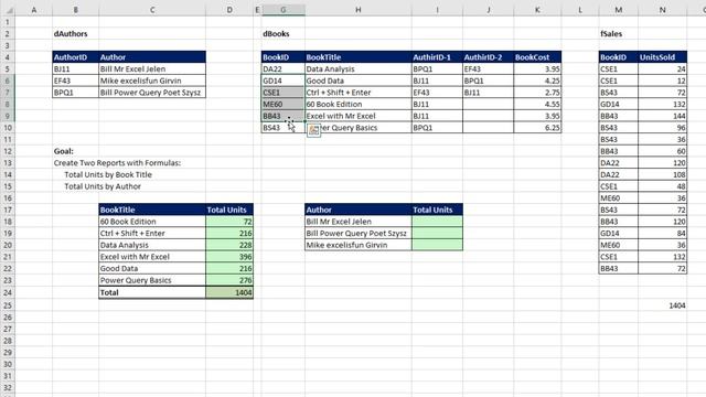 MSPTDA 27: SUMPRODUCT & SUMIFS Worksheet Array Formula to Add Units in Many To Many Relationships смотреть онлайн