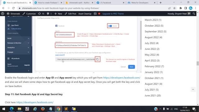 Firebase Facebook login for website | Login with Facebook live demo by using Firebase Authenticatio смотреть онлайн