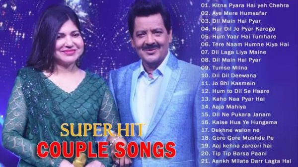 Best Songs Udit Narayan & Alka Yagnik - SUPERSTAR HINDI SONGS - Hindi Old Songs - Hindi MELODY SOng