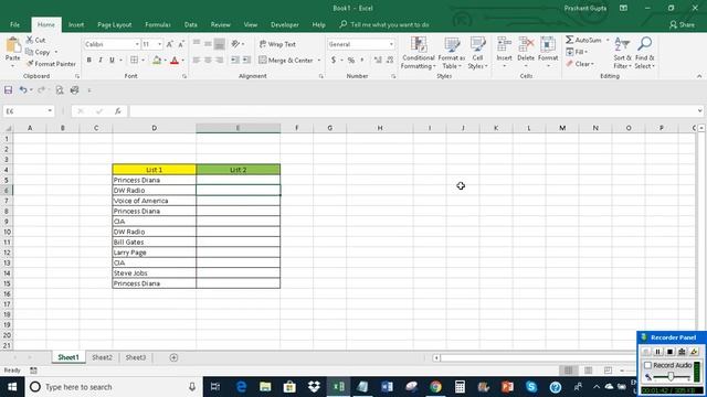 Excel: Replace duplicate values with blank cells and keep only the unique values смотреть онлайн