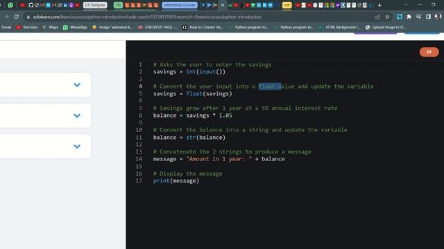 28 Finance App | Introduction to Python | Sololearn смотреть онлайн