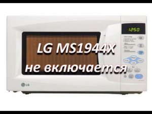 ремонт микроволновой печи LG MS1944X  не включается