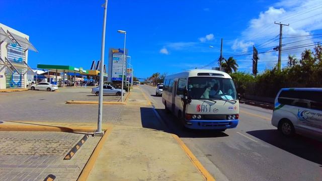 Downtown Punta Cana Dominican Republic walking tour 4K UHD смотреть онлайн