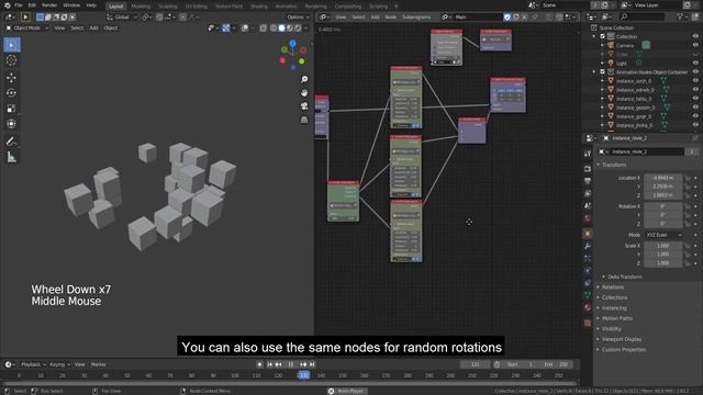 Blender 2.8+ Animation Nodes - Wiggle Loop - Free Download + Tutorial #2 смотреть онлайн