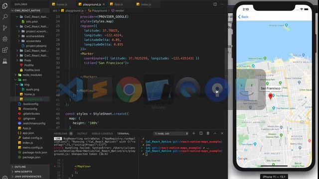 How to Use Google Maps in React Native - Part 1 смотреть онлайн
