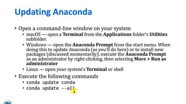 Updating Anaconda (python fundamental) смотреть онлайн