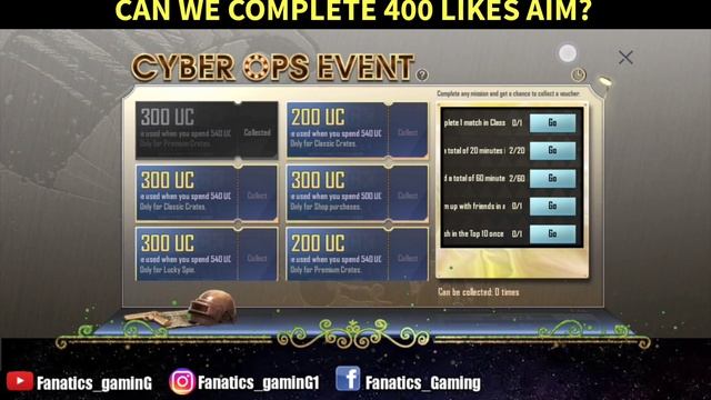 GET FREE PREMIUM CRATE, LUCKY SPIN UC VOUCHERS IN CYBER OPS EVENT IN PUBG MOBILE & BGMI смотреть онлайн