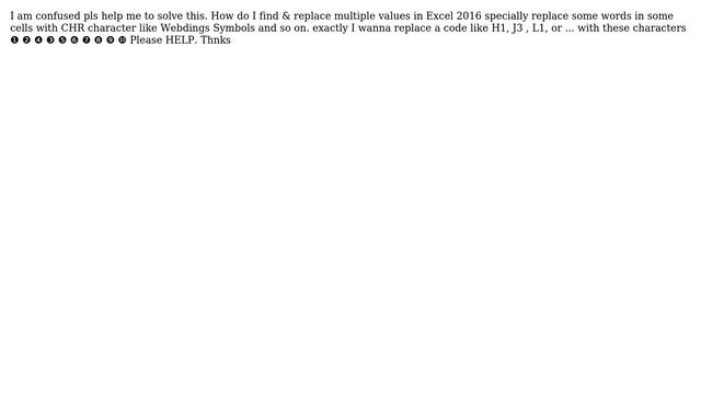 replace multiple values in Excel 2016 using VBA смотреть онлайн