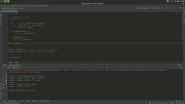 Введение в классы на примере python смотреть онлайн