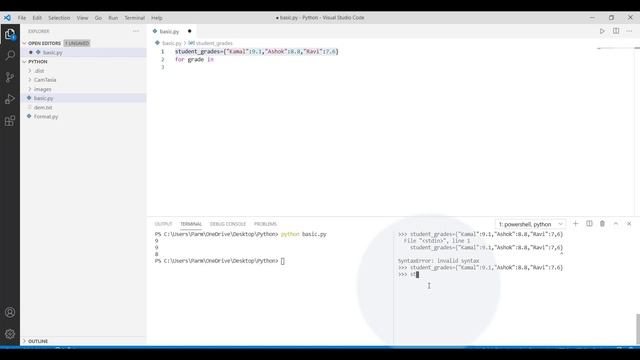 For Loop Dictionary in Python смотреть онлайн