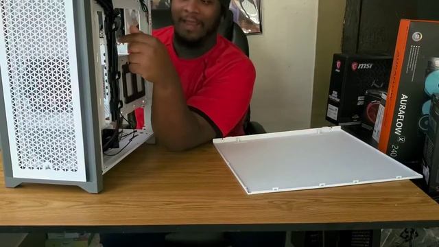 MY FIRST PC BUILD!!!! 4000D AIRFLOW CORSAIR RED WHITE BUILD смотреть онлайн