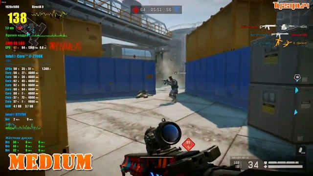 Warface SAPPHIRE AMD Radeon RX 580 4G OC смотреть онлайн