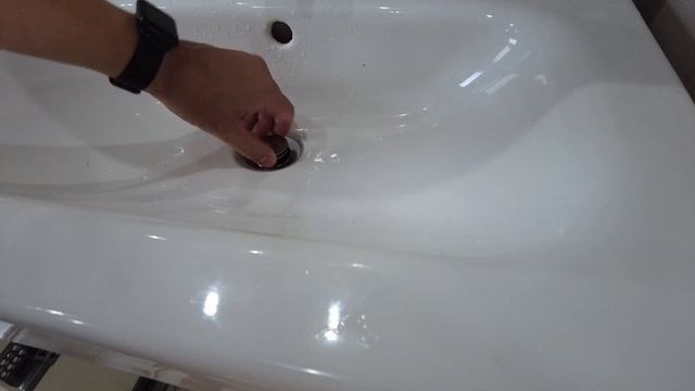 How To Fix Stuck Push Sink Waste Spring Drain Plug Bathroom смотреть онлайн