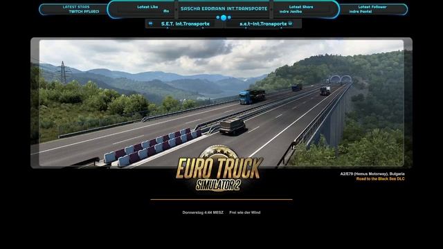 Mega Stream erst mit Cisterne und später mit Schwerlasttransport und Begleitfahrzeugen . смотреть онлайн