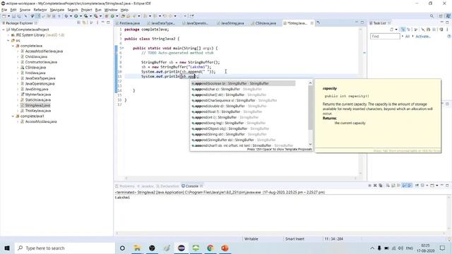 StringBuffer , StringBuilder in Java | Learn Java in Tamil | Java Tamil Vathiyar | Part - 25 смотреть онлайн