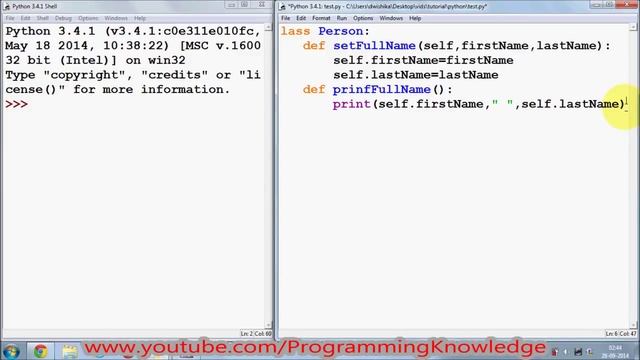 Classes and Self in Python смотреть онлайн