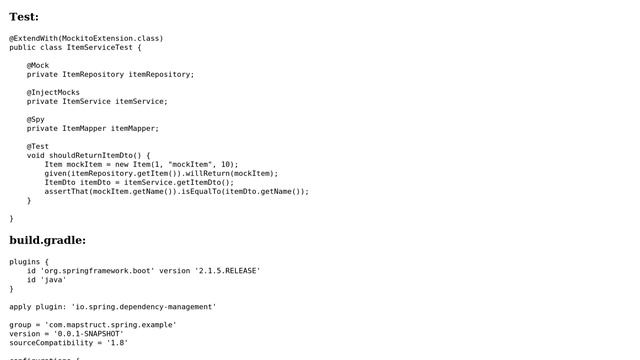 MapStruct not autowring with Spring-boot testing Gradle Junit5 смотреть онлайн