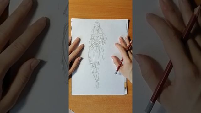 Fashion скетчинг - подробный видео-урок по модному направлению смотреть онлайн