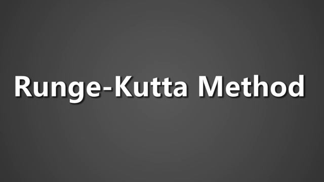 How To Pronounce Runge Kutta Method смотреть онлайн