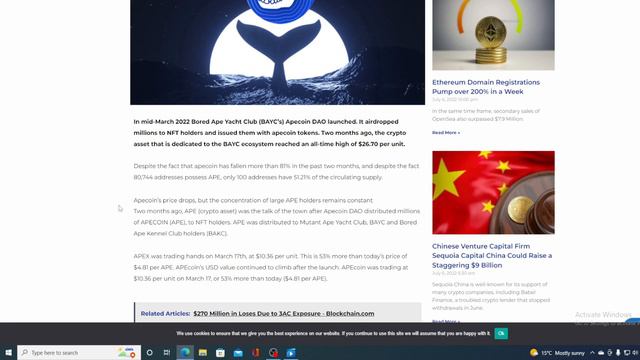 APE COIN BAD NEWS: PRICE DUMP INCOMING! HOLDERS BEWARE! (APE COIN PRICE PREDICTION INVEST 2022) смотреть онлайн