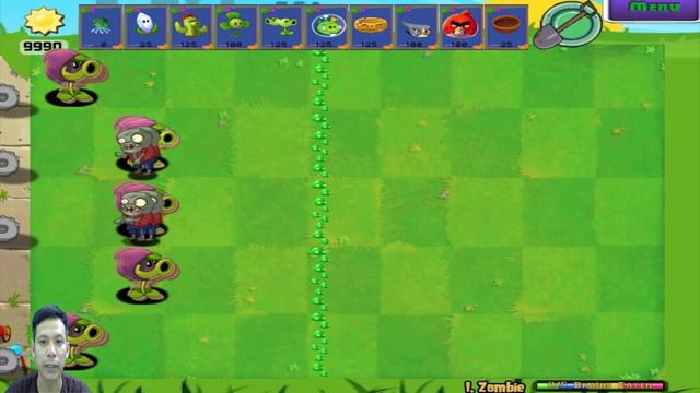 Plants vs Zombies mod Angry birds vs Super Gatling Pea vs Team Catapult Zombie смотреть онлайн