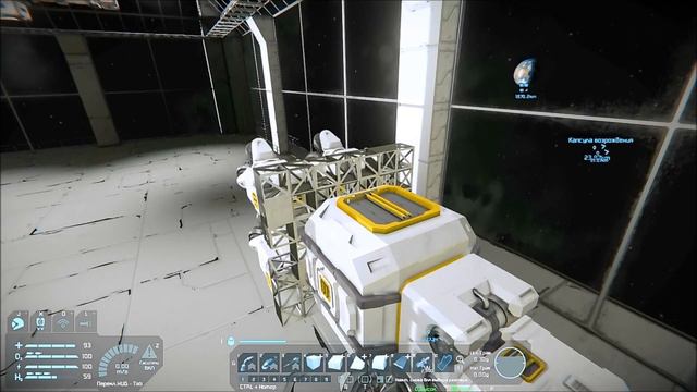 Space Engineers постройка космического бура с 4мя бурами смотреть онлайн