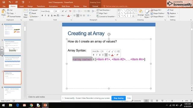 CS in Python - Unit 7 Video 1A - Array Basics смотреть онлайн