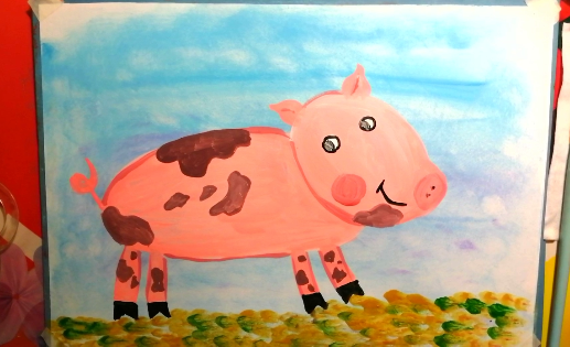 Как нарисовать свинку смотреть онлайн