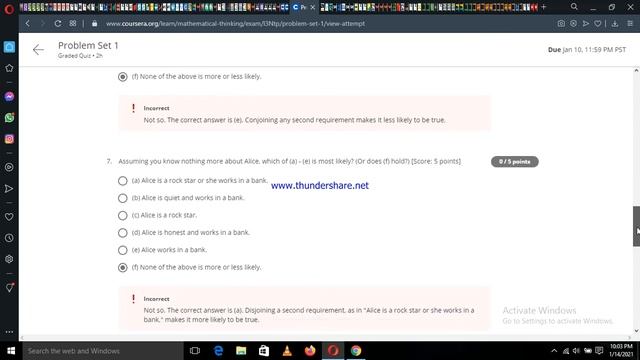 Introduction to Mathematical Thinking #QuizProblemSet1 | Coursera quiz Answers смотреть онлайн