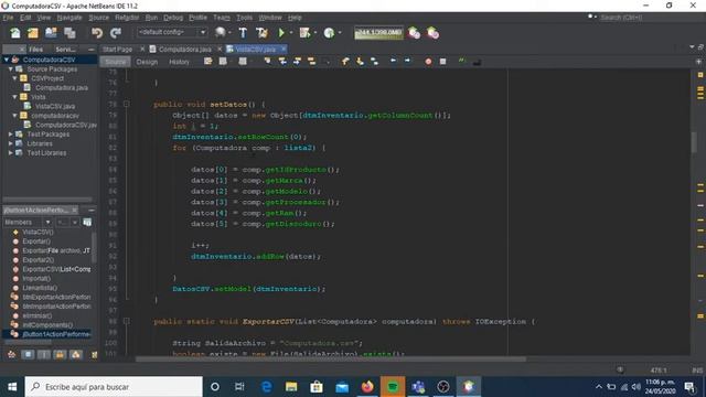 Importar y exportar archivos CSV en Java. смотреть онлайн