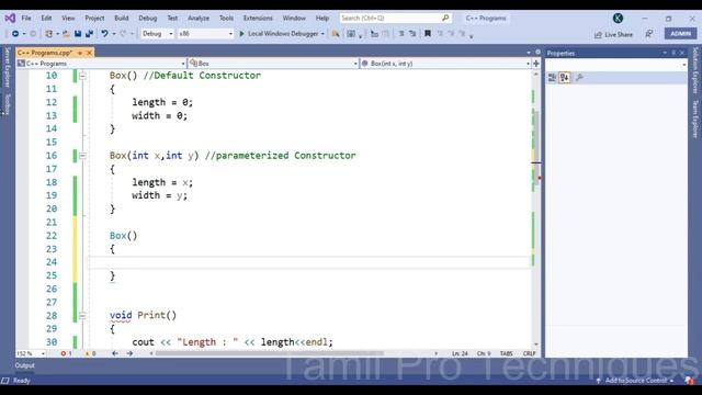 30. Copy Constructor in C++ in Tamil || Tamil Pro Techniques || смотреть онлайн