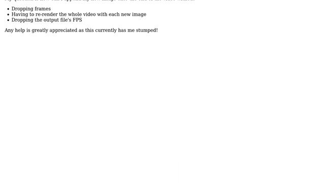 Adding frame to video with same FPS using FFMPEG concat reduces output FPS смотреть онлайн