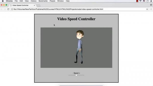 HTML5 Video Speed Controller (Advanced HTML5 in Action)