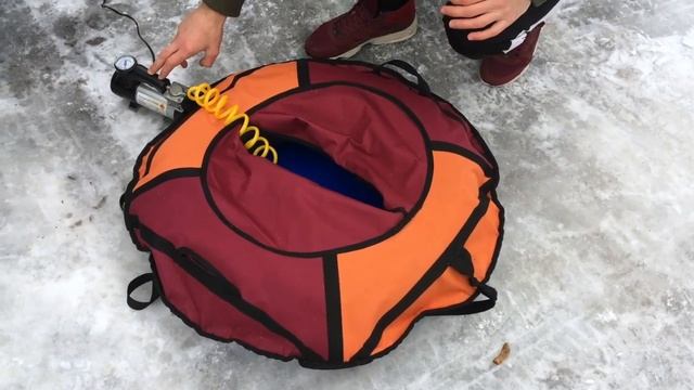 Как правильно накачать тюбинг(ватрушку, тюб) смотреть онлайн