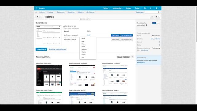 Colorscheme update for Unitheme v 1.5 (CS-Cart) смотреть онлайн