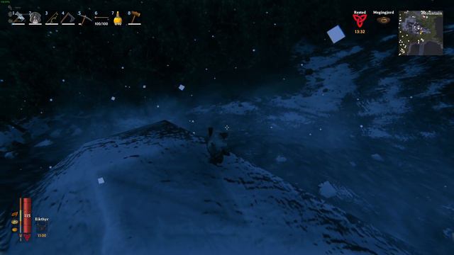 [Valheim] Moving silver ore en masse down a mountain смотреть онлайн
