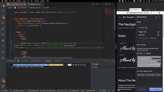 Add Google Fonts to NextJS смотреть онлайн