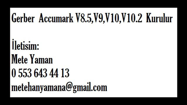 Gerber Accumark V8 V8.5 V9 V10 V10.2 kurulur yüklenir смотреть онлайн