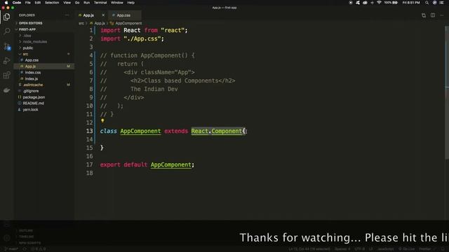ReactJS Tutorial 11 - Class based Components in ReactJS смотреть онлайн