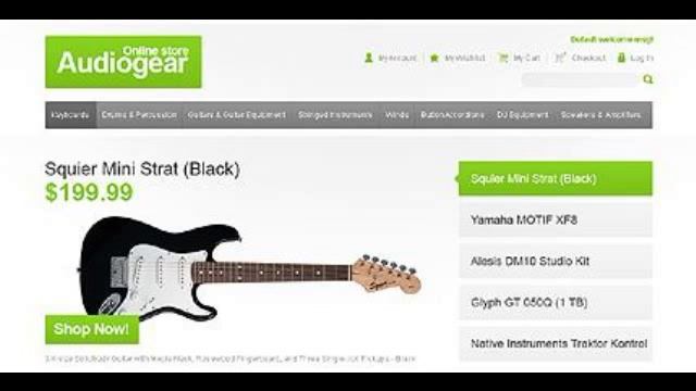 Preview White Audio Store Magento Theme by Hermes TMT смотреть онлайн