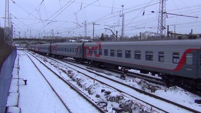 Электровоз ЭП1М-759 с поездом №62 Москва — Нальчик смотреть онлайн