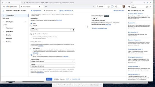 How to create a kubernetes cluster in GCP (Google Cloud) console смотреть онлайн