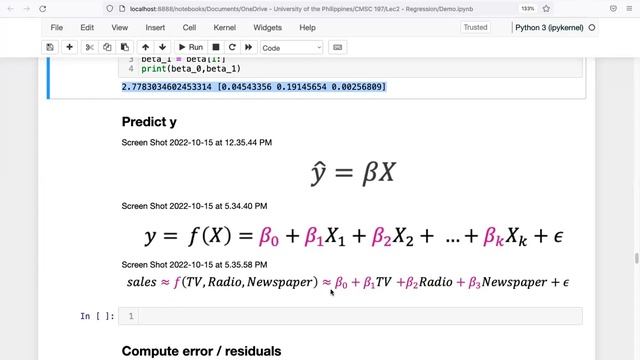 5 - Multiple Linear Regression (Least Squares Approach) Matrix Implementation in Python смотреть онлайн